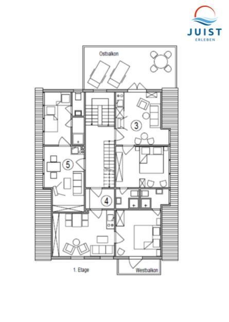 Haus Deichgraf 175 - Wohnung 5 유이스트 외부 사진